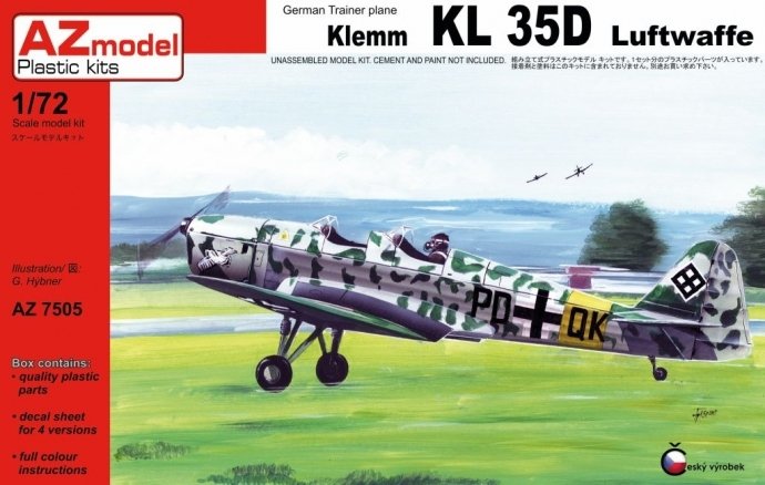 AZ Model AZ7505 Klemm KL 35D "Luftwaffe"