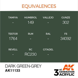 AK Interactive AK11133 VERT FONCÉ-GRIS – STANDARD 17 ml – image 3
