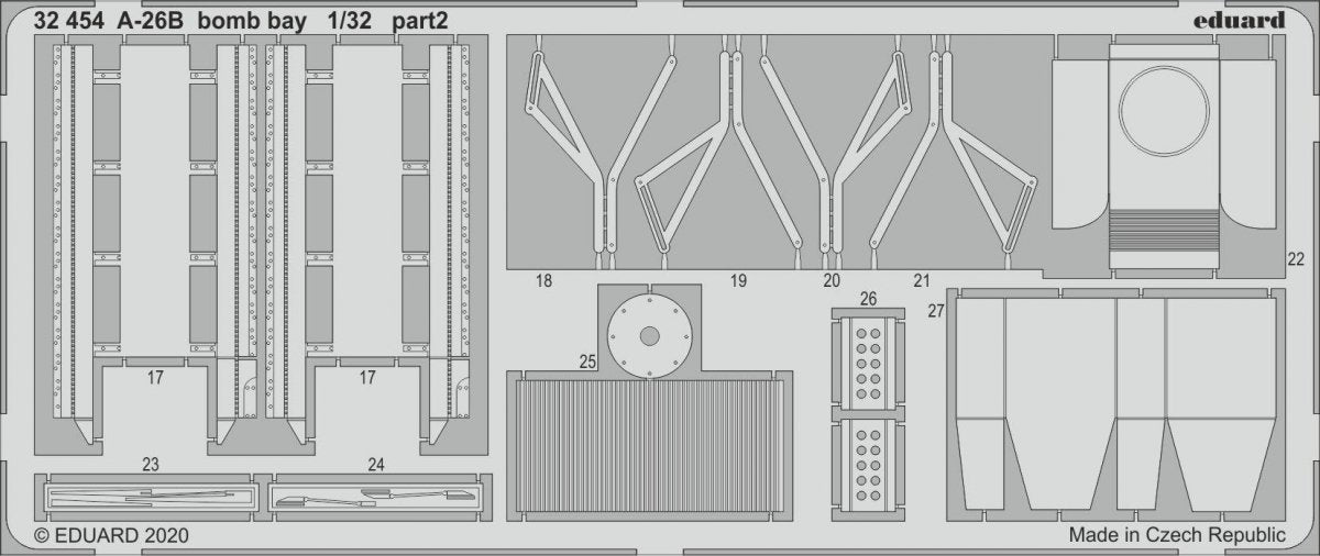 Eduard 32454 A-26B bomb bay 1/32 HOBBY BOSS – imagen 2