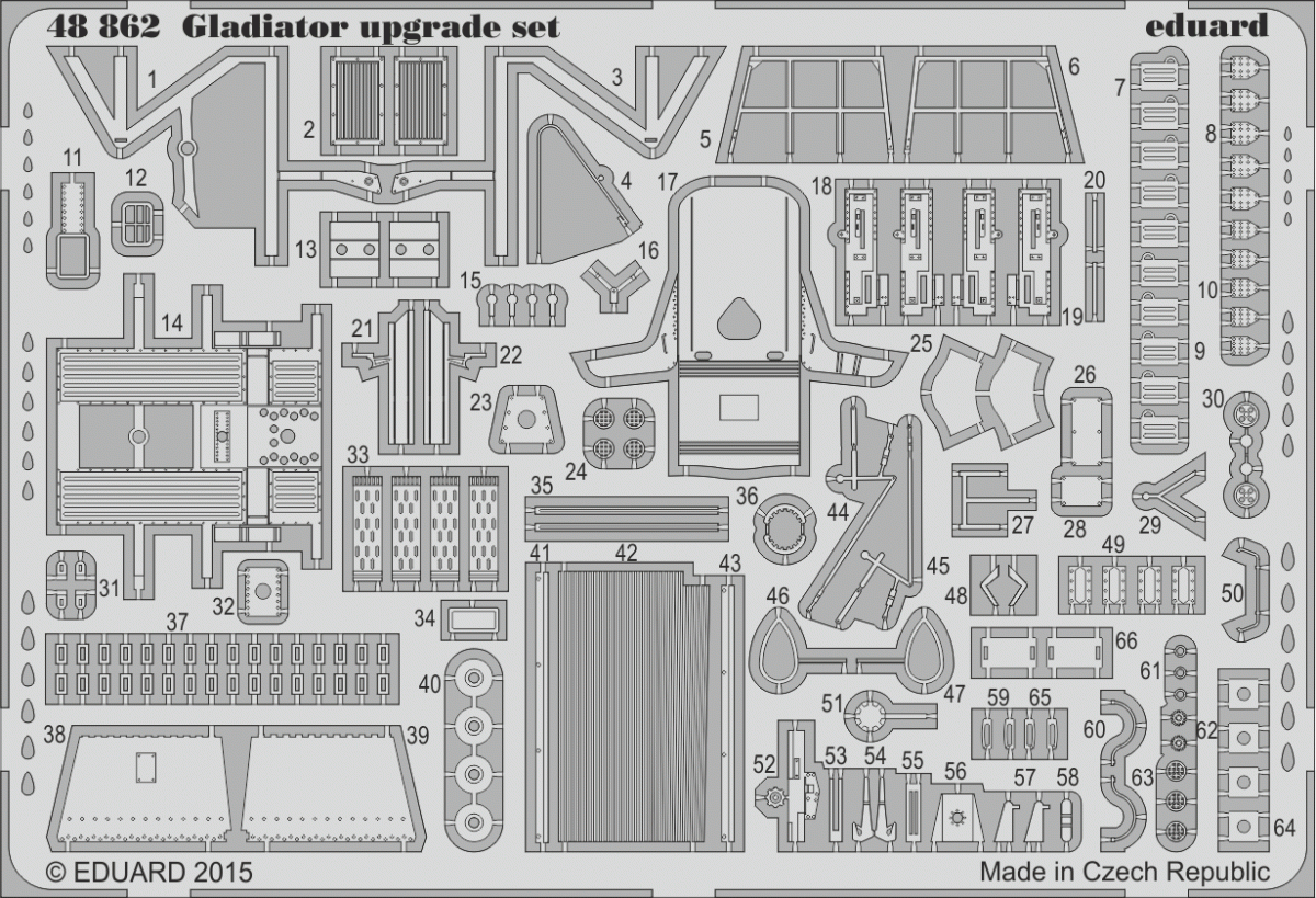 Eduard 48862 Gladiator upgrade set 1/48 EDUARD