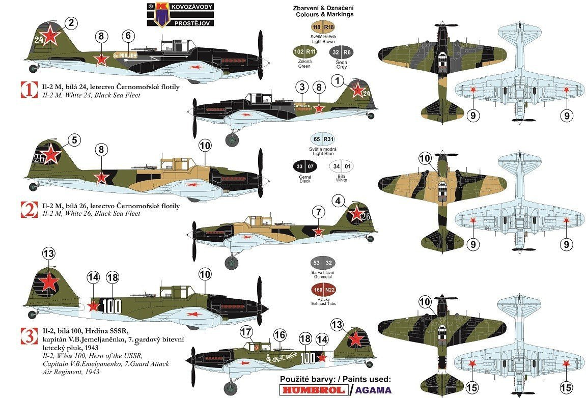 Kovozavody Prostejov KPM0137 Iljusin IL-2M „Black Death“ 1/72 – Bild 2