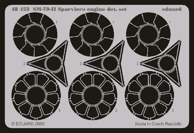 Eduard BIG4811 SM 79 SPARVIERO 1/48 TRUMPETER – image 3