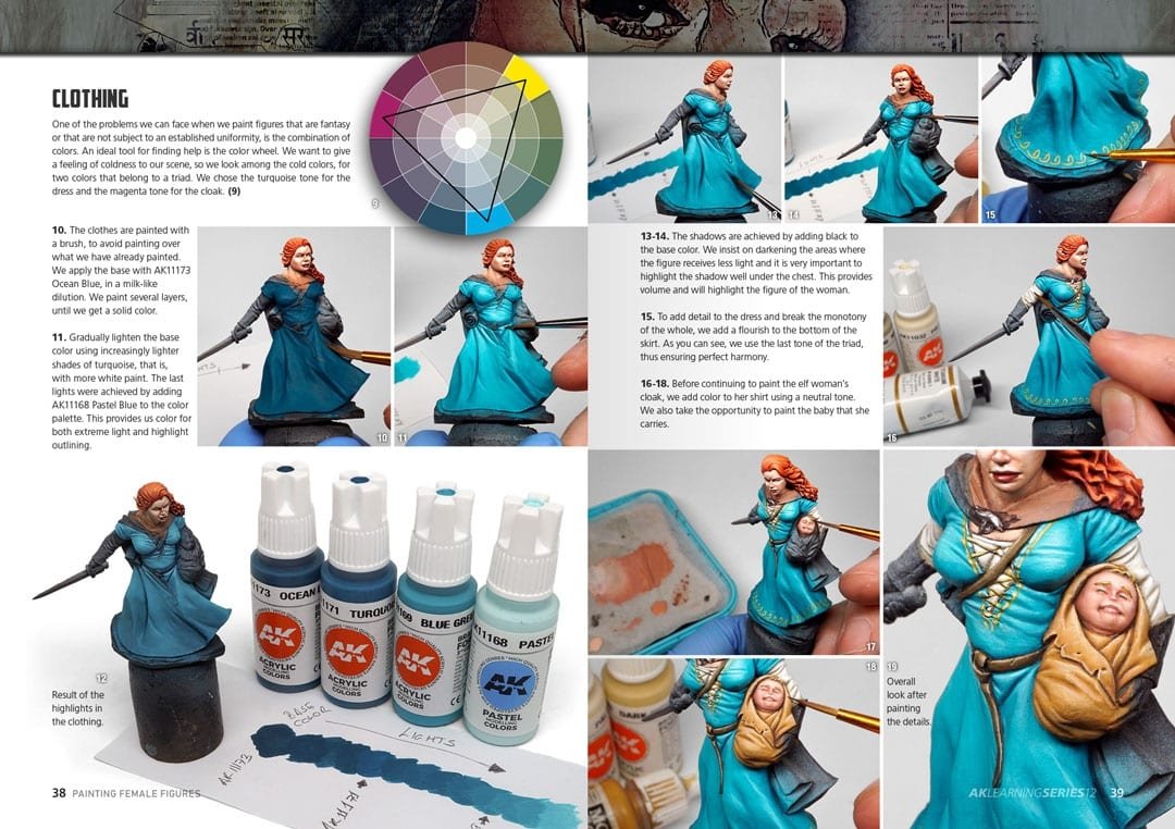 AK Interactive AK520 Learning 12 Painting Female Figures English – immagine 4