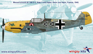 Wingsy Kits D5-10 German WWII Fighter MESSERSCHMITT Bf 109 E-4 1/48 – Bild 3