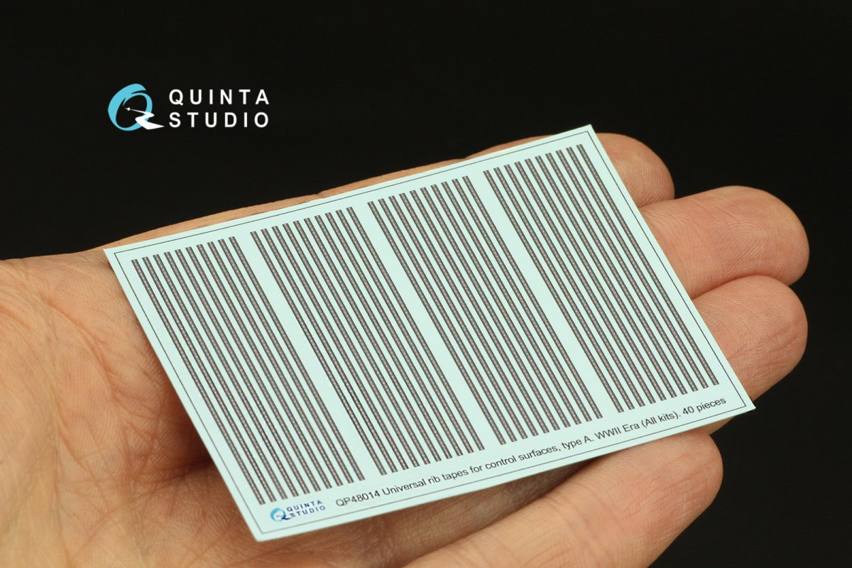 Quinta Studio QP48014 Universal rib tapes, type A. WWII Era (All kits) 1/48 – immagine 2