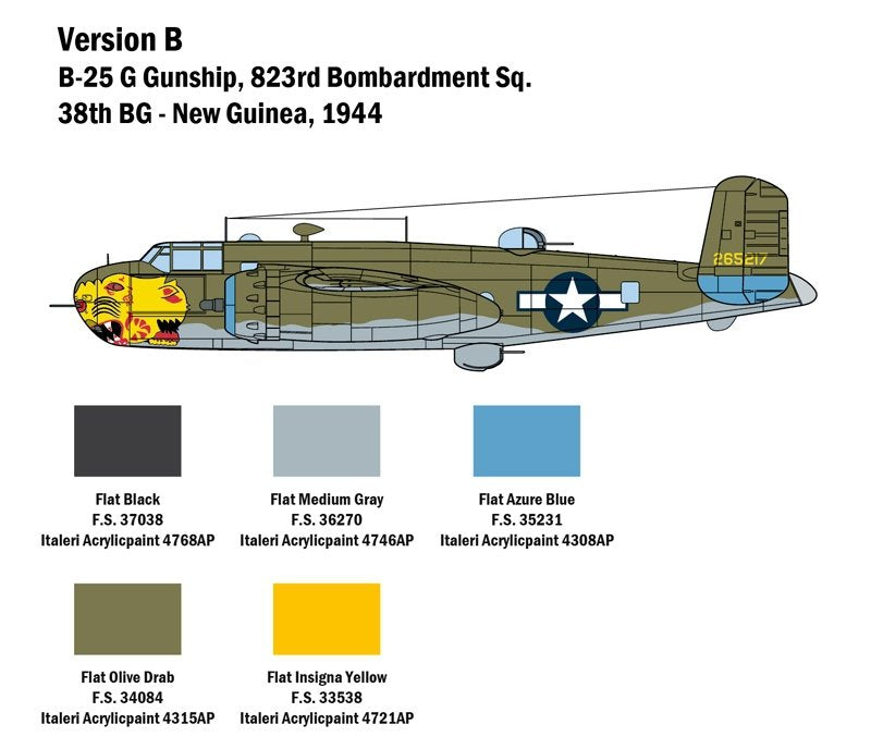Italeri 2787 B-25G Mitchell 1/48 – immagine 3