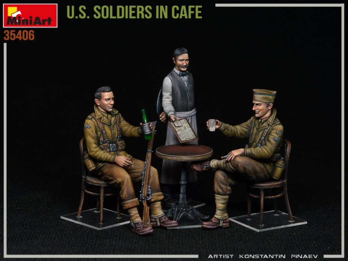 MiniArt 35406 U.S. SOLDIERS IN CAFE 1/35 – Bild 3