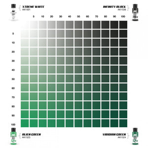 AK Interactive AK1556 DUAL EXO SET 12 – 12A ALIEN GREEN &amp;amp; 12B VIRIDIAN GREEN – immagine 4