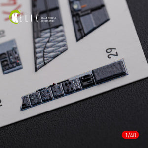 KELIK K48078 F/A-18F Super Hornet interior 3D decals for MENG kit 1/48 – imagen 9