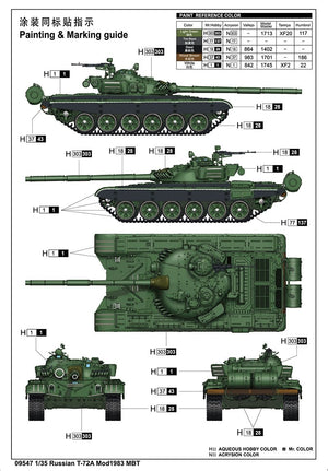 Trumpeter 09547 Russian T-72A Mod 1983 1/35 – image 18