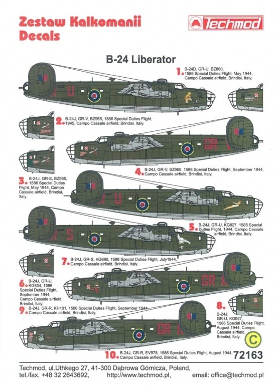 Techmod 72163 B-24 Liberator 1/72 – immagine 2