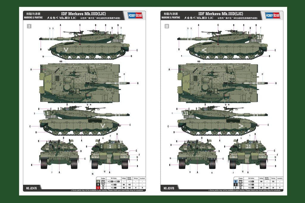 Hobby Boss 82476 IDF Merkava Mk.IIID(LIC) 1/35 – immagine 3