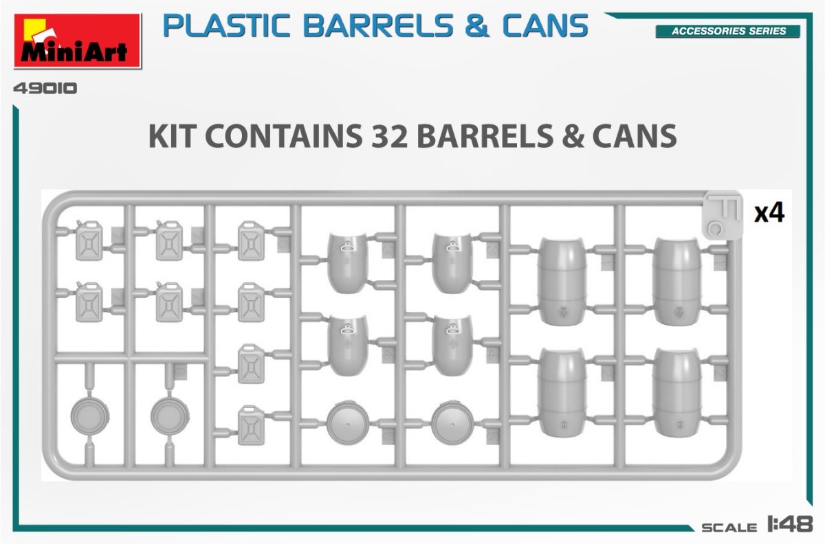MiniArt 49010 BARILS ET BOÎTES EN PLASTIQUE 1/48 – image 3