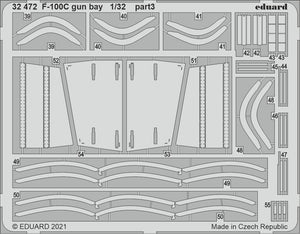 Eduard 32472 F-100C gun bay TRUMPETER 1/32 – immagine 3