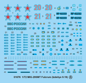 Trumpeter 01676 MIG-29SMT Fulcrum (Izdeliye 9.19) 1/72 – image 4