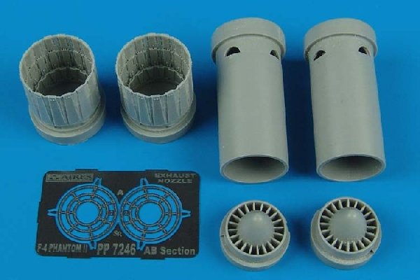 Aires 7246 F-4E, F, G, J, S Buses d&amp;#39;échappement Phantom II 1/72 Fujimi