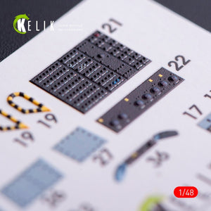 KELIK K48011 OV-10D+ BRONCO INTERIOR 3D DECALS FOR ICM KIT 1/48 – immagine 6