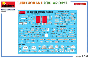 MiniArt 48012 THUNDERBOLT Mk.II. FORCE AÉRIENNE ROYALE. KIT AVANCÉ 1/48  – image 3