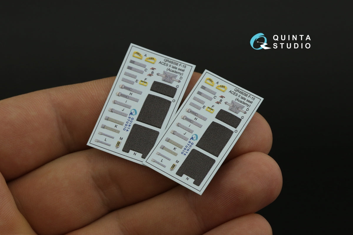 Quinta Studio QD48433 F-15I 3D-Printed coloured Interior on decal paper (Academy) 1/48 – immagine 7