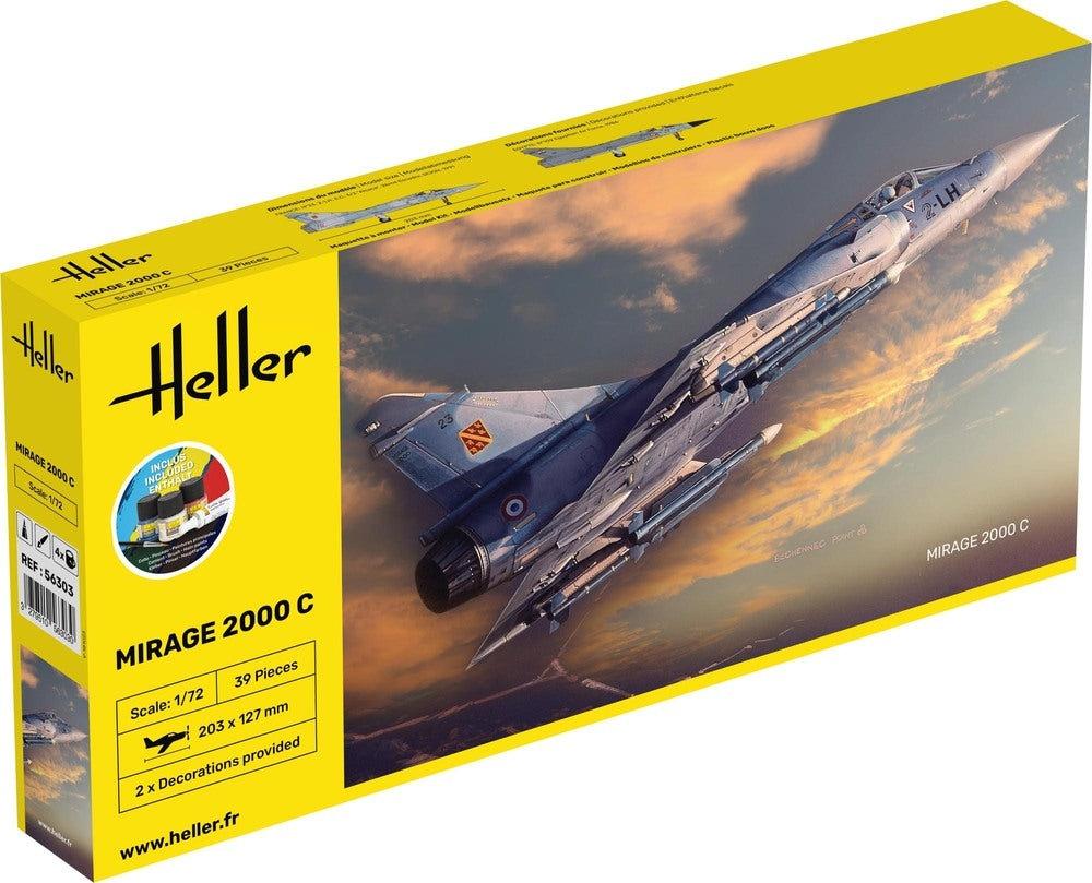 Heller 56303 STARTER KIT - MIRAGE 2000 C 1/72