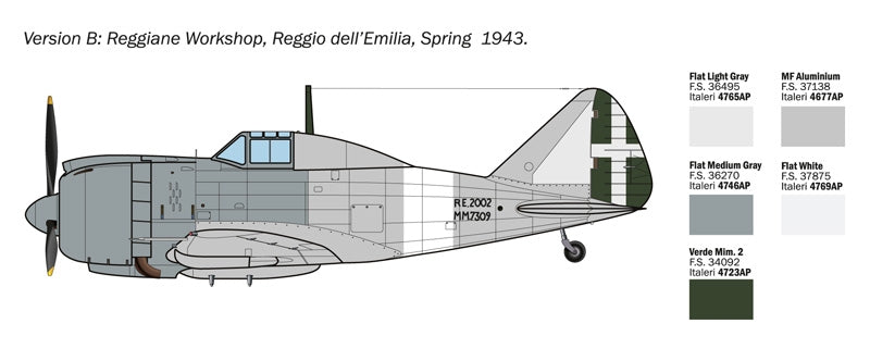 Italeri 1472 Reggiane Re.2002 Ariete 1/72 – Bild 5