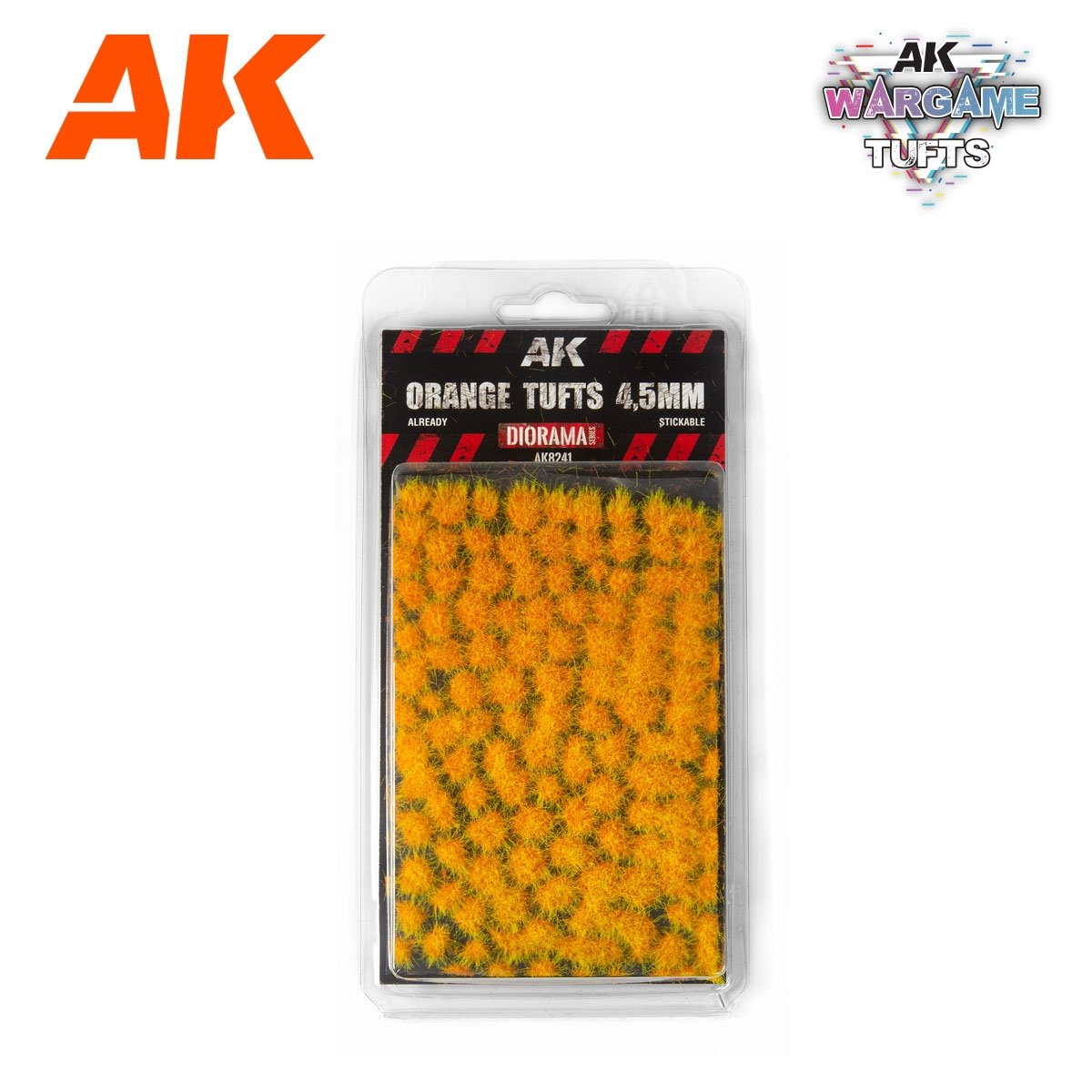 AK Interactive AK8241 ORANGE &amp;amp; YELLOW WARGAME TUFTS