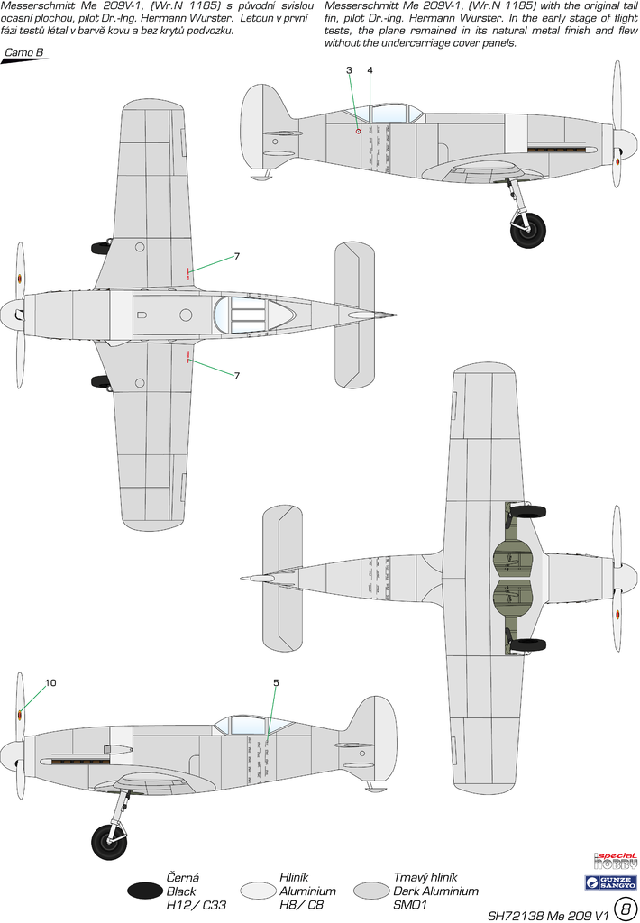 Special Hobby 72138 Messerschmitt Me 209V-1 1/72 – Bild 4