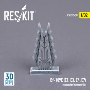 RESKIT RSU32-0090 BF-109E (E1,E3,E4,E7) EXHAUST FOR TRUMPETER KIT (3D PRINTED) 1/32 – image 2
