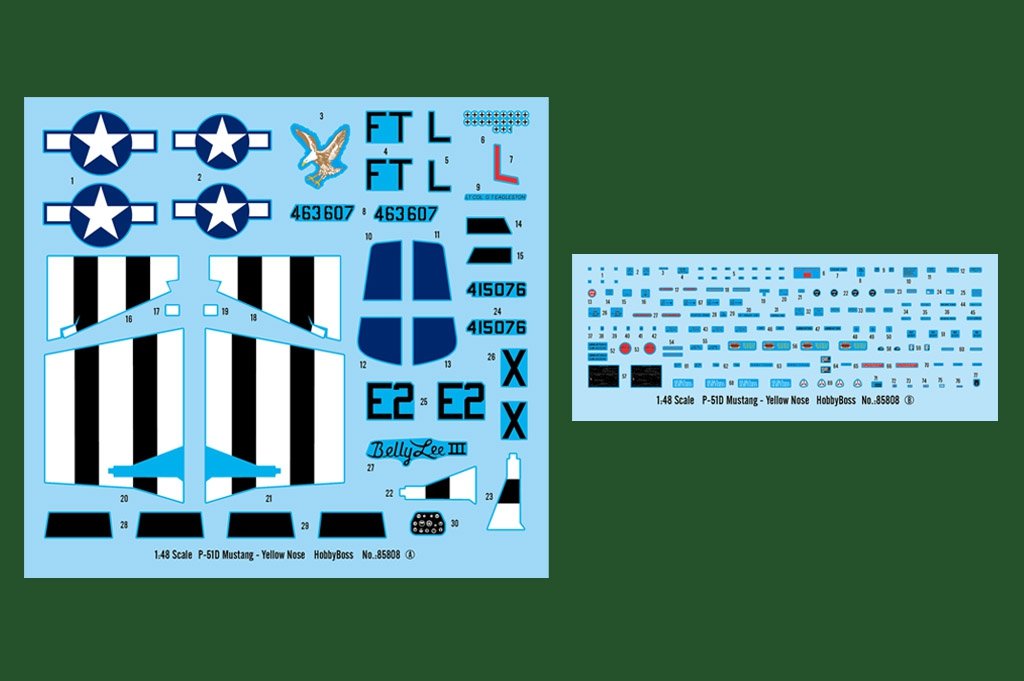 Hobby Boss 85808 North-American P-51D Mustang Yellow Nose 1/48 – Bild 3
