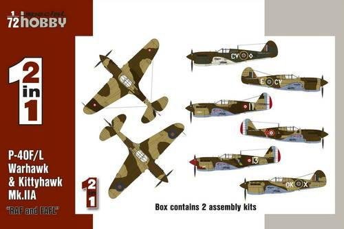 Special Hobby 72211 P-40F/ L &amp; Kittyhawk Mk. IIA "RAF and FAFL" 2 and 1/72