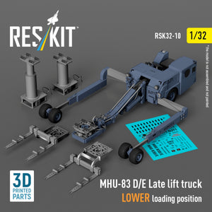 RESKIT RSK32-0010 MHU-83 D/E Chariot élévateur tardif, position de chargement inférieure (kit de maquette imprimé en 3D) 1/32 – image 4
