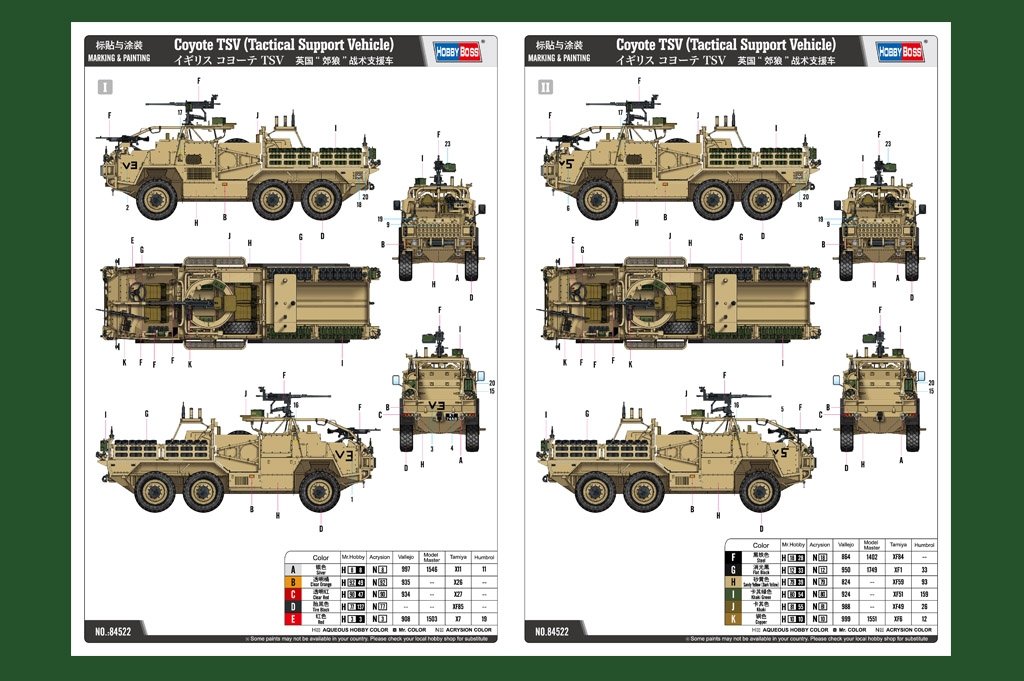 Hobby Boss 84522 Coyote TSV (Tactical Support Vehicle) 1/35 – Bild 4