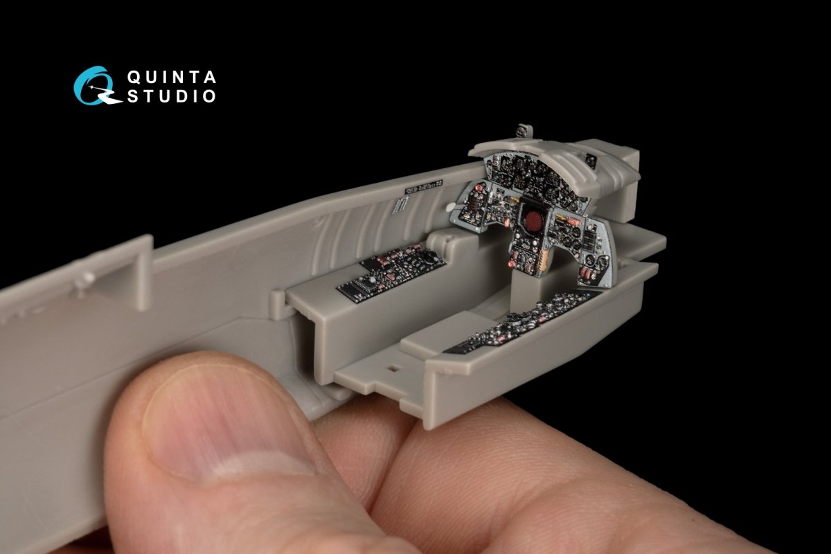 Quinta Studio QD48150 F-104S 3D-Printed &amp;amp; coloured Interior on decal paper (Hasegawa) 1/48 – immagine 3