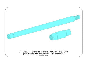 Aber 35L-327 Barrel 128mm PaK 44 L/55 for Vk 100.01(P) MAMMUT / Lufa 128mm PaK 44 L/55 do Vk 100.01(P) MAMMUT 1/35 – Bild 4