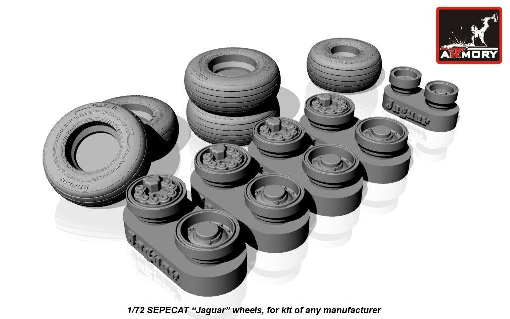 Armory Models AW48502 SEPECAT Jaguar wheels 1/48 – Bild 2