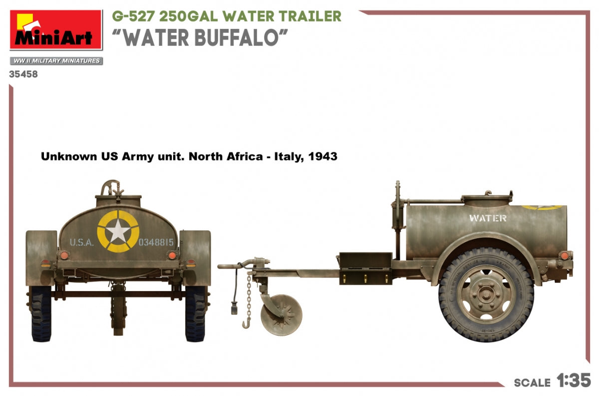 MiniArt 35458 G-527 250GAL WATER TRAILER “WATER BUFFALO” 1/35 – immagine 6