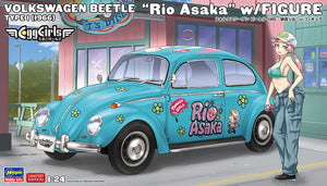 Hasegawa SP665-52465 Volkswagen Beetle Type 1 (1966) "Rio Asaka" w/ Figure 1/24