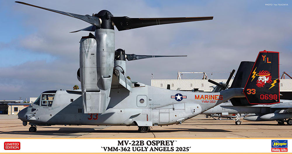 Hasegawa 02530 MV-22B Osprey "VMM-362 Ugly Angels 2025" 1/72