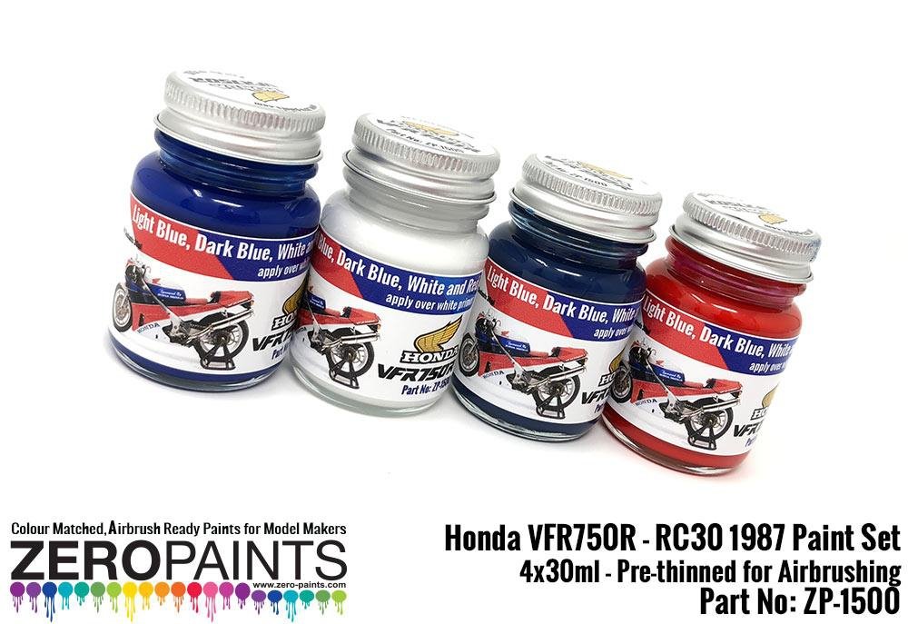 Zero Paints ZP-1500 Honda VFR750R - RC30 1987 Paint Set 4x30ml – immagine 3
