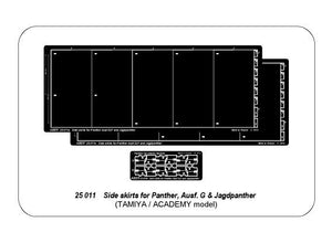 Aber 25011 Side skirts for Panther G/Jagdpanther 1/25 – immagine 7