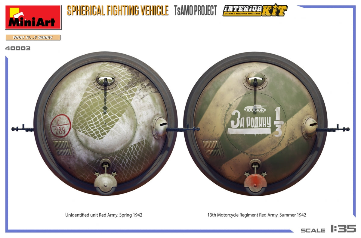 MiniArt 40003 SPHERICAL FIGHTING VEHICLE. TsAMO PROJECT. INTERIOR KIT 1/35 – immagine 4