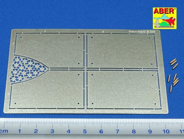 Aber 16037 Tiger II Henshel Vol.4 - Armour for grilles 1/16 – immagine 2