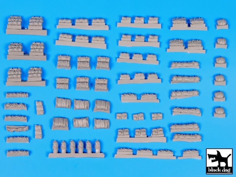 Black Dog T72056 Tentage plus bedrols 2 accessories set 1/72 – immagine 5