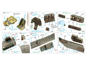 Quinta Studio QD48386 BF 110G 3D-Printed &amp;amp; coloured Interior on decal paper (Eduard) 1/48 – immagine 2