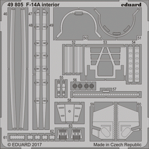 Eduard 49805 F-14A interior TAMIYA 1/48 – immagine 2
