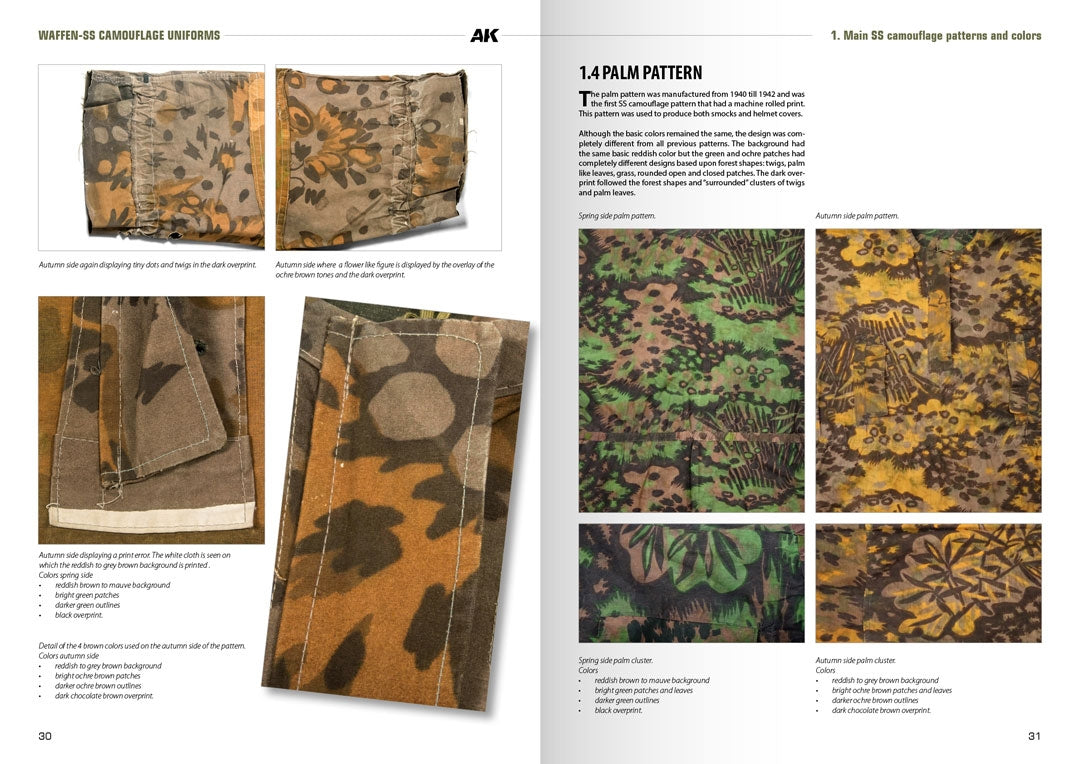 AK Interactive AK130008 WAFFEN-SS CAMOUFLAGE UNIFORMS BY WERNER PALINCKX ( English ) – zdjęcie 3