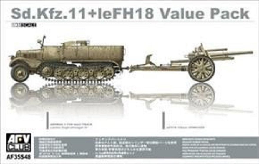 AFV Club 35S48 Sd.Kfz.11 + LeFH 18 1/35