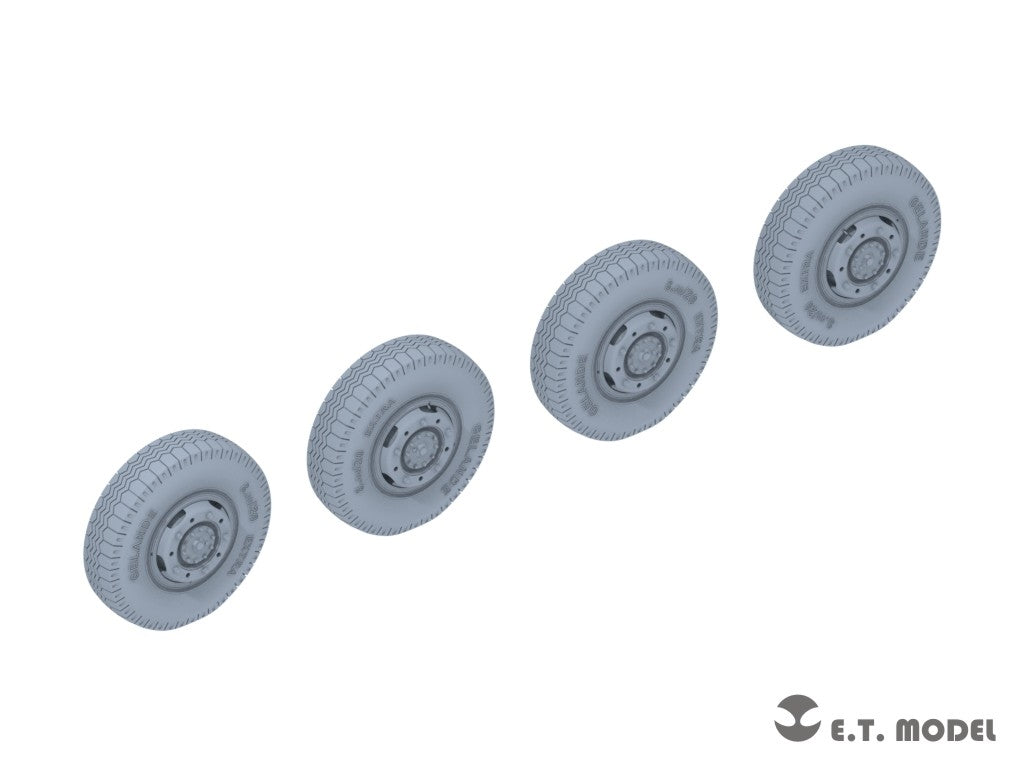 E.T. Model P35-104 WWII German Sd.Kfz.234 Small Diameter Weighted Wheels Type.4 1/35 – Bild 2