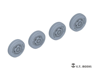 E.T. Model P35-104 WWII German Sd.Kfz.234 Small Diameter Weighted Wheels Type.4 1/35 – Bild 2