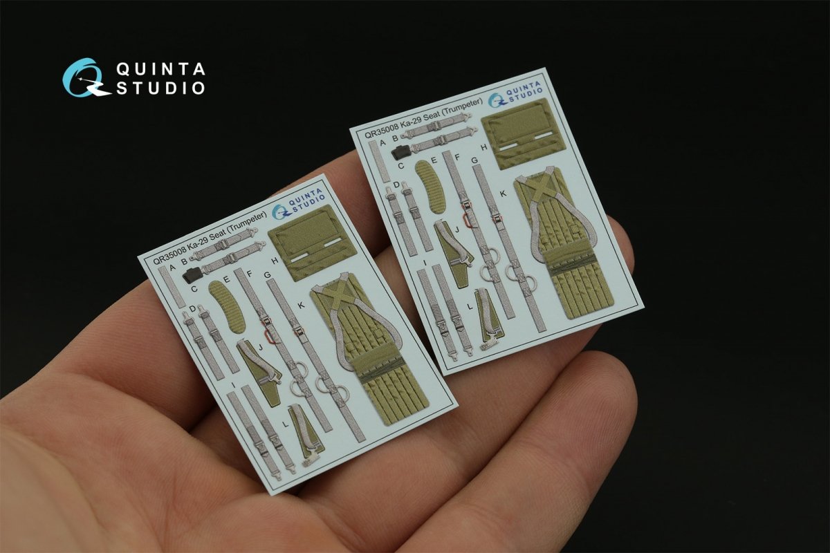 Quinta Studio QD35077 Ka-29 3D-Printed &amp;amp; coloured Interior on decal paper (Trumpeter) 1/35 – Bild 3